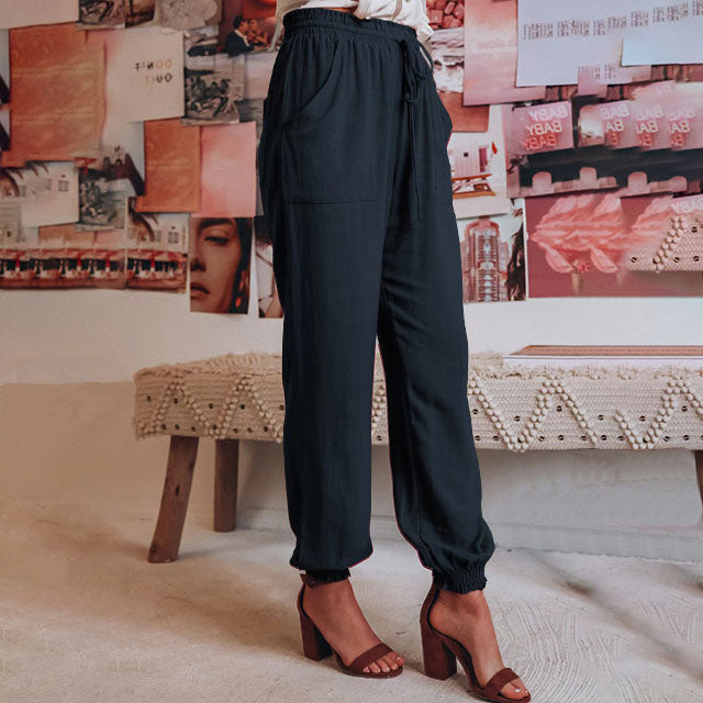 Spodnie jednokolorowe w stylu casual