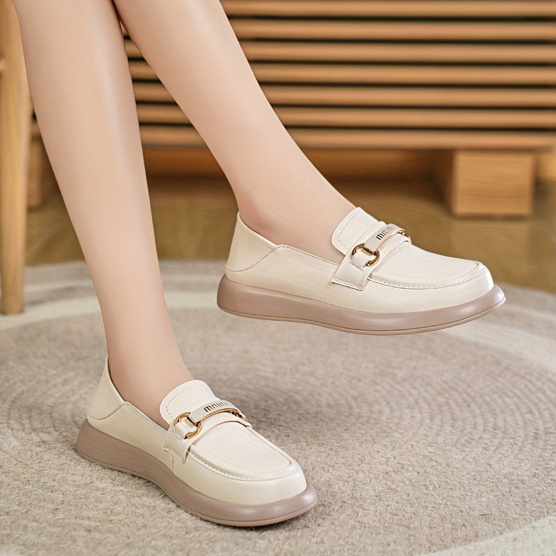 Damskie Loafer Beige - antypoślizgowe i wygodne buty wsuwane
