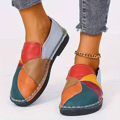 Ladies Colorblock Loafer - miękkie buty wsuwane, antypoślizgowe i wygodne