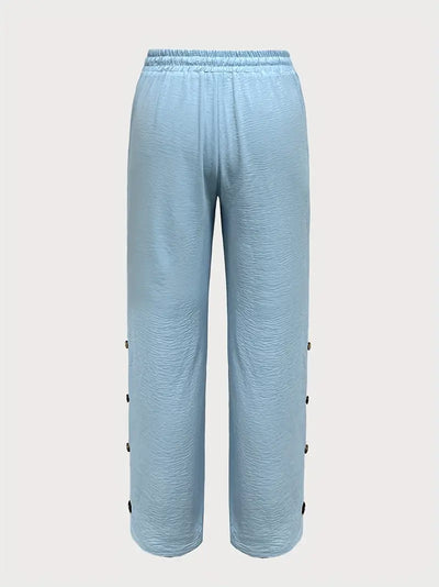 Chique Plus-maat Light Blue Rights Broek voor Dames
