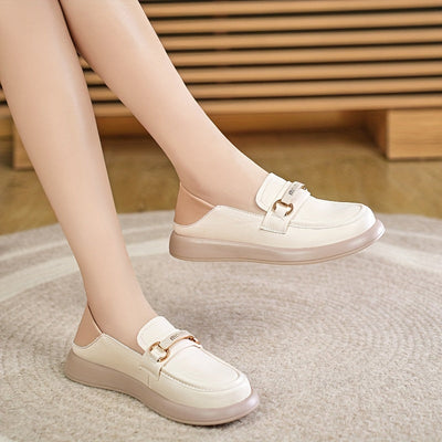 Damskie Loafer Beige - antypoślizgowe i wygodne buty wsuwane