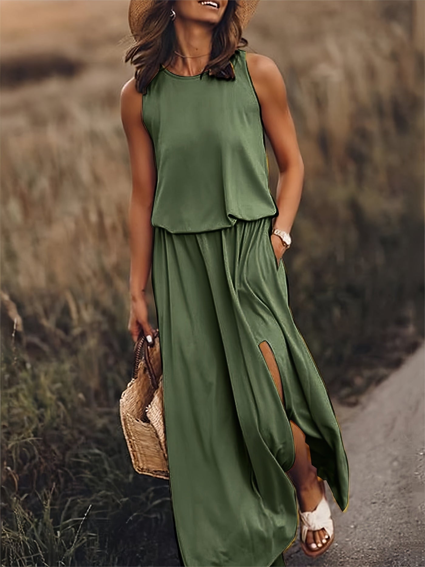 Edna - Długa sukienka z modalu Boho od Donna Kolorn