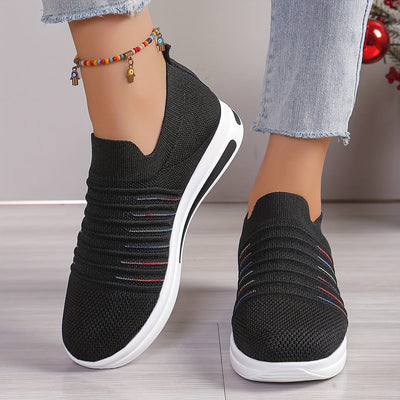 Letnie loafersy damskie - oddychające, lekkie buty wsuwane z odkrytymi palcami