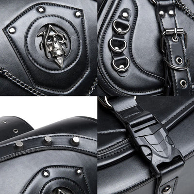Torba motocyklowa Czaszka Steampunk