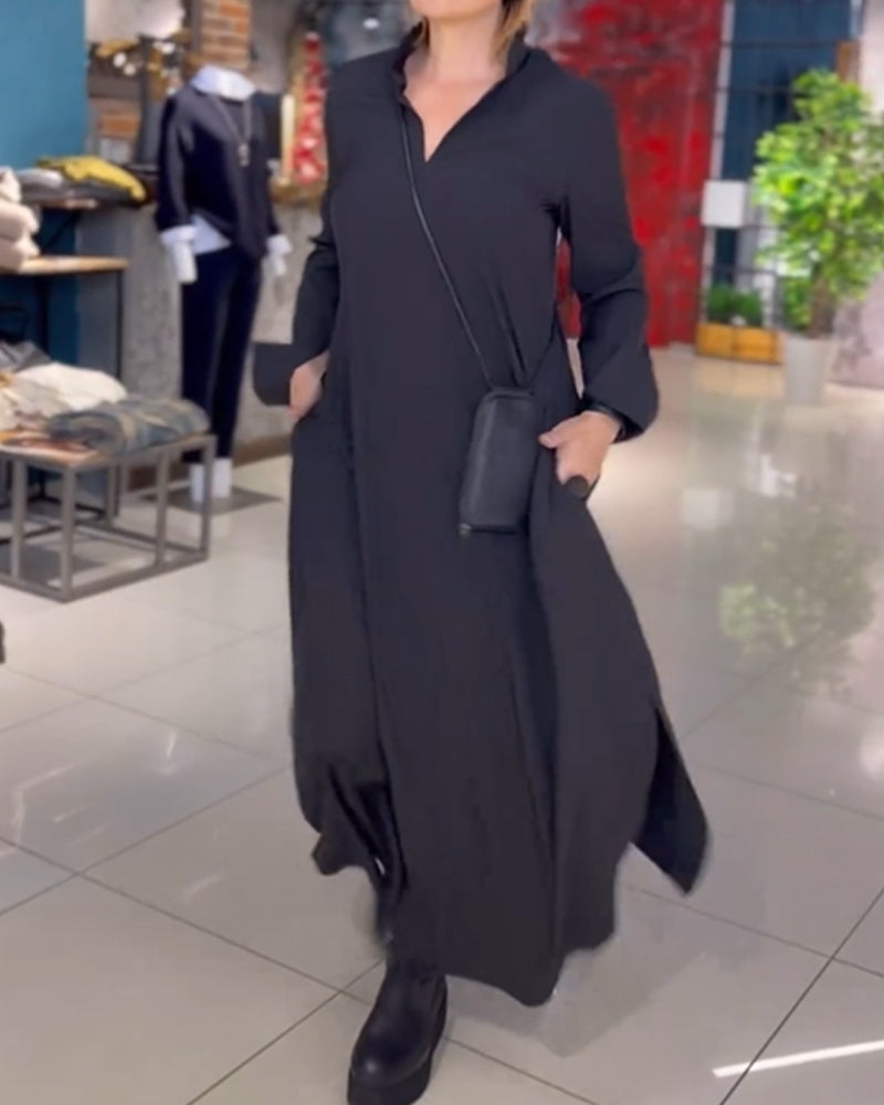 Rozciągliwa długa sukienka Nadia™ - wygoda i wyjątkowy styl