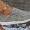 Damskie wsuwane loafersy - wygodne buty letnie wykonane z płótna
