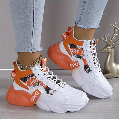 Damskie sneakersy w blokach kolorów