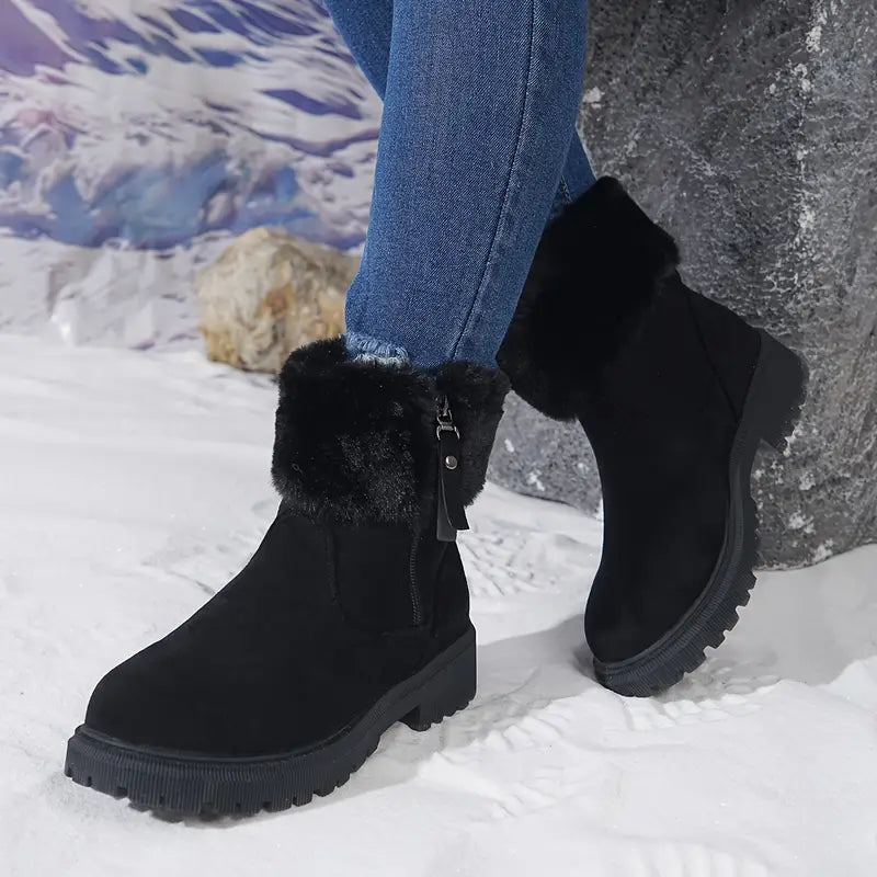 Ethan's ArcticStride - Casualowe, pogrubione buty zimowe z wysoką cholewką
