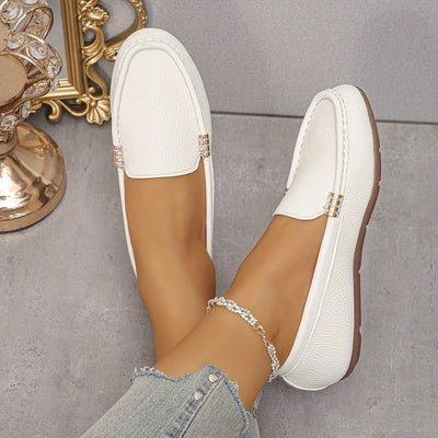Letnie loafersy damskie - Wygodne buty wsuwane z miękką podeszwą