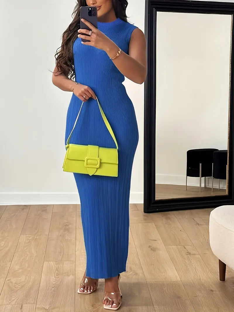 Elegancka kolorowa sukienka bodycon