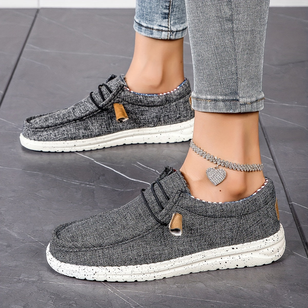 Letnie loafersy damskie - Lekkie buty wsuwane z miękką podeszwą