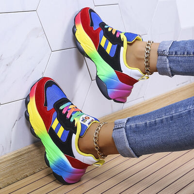 Azura - SwiftStep Wygodne tęczowe buty sportowe