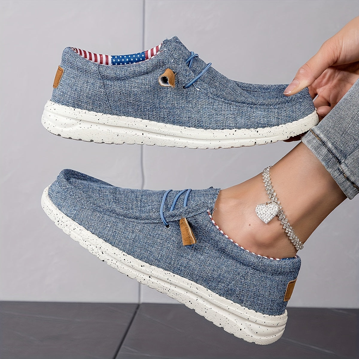 Letnie loafersy damskie - Lekkie buty wsuwane z miękką podeszwą