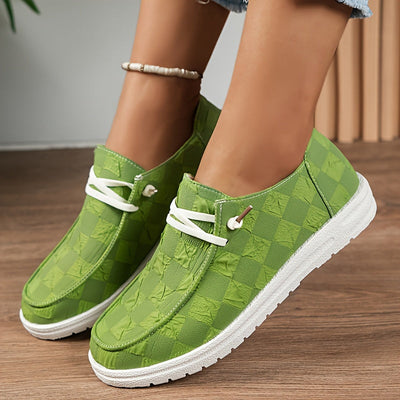 Letnie loafersy damskie - wygodne buty na co dzień ze sznurowadłami