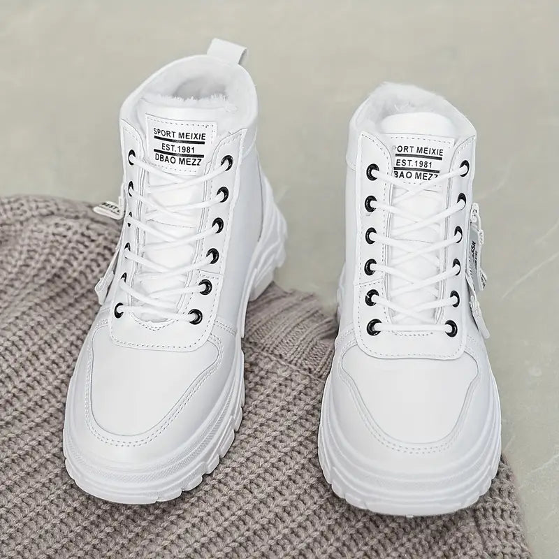 Lola - Zimowe sneakersy damskie z wysoką cholewką