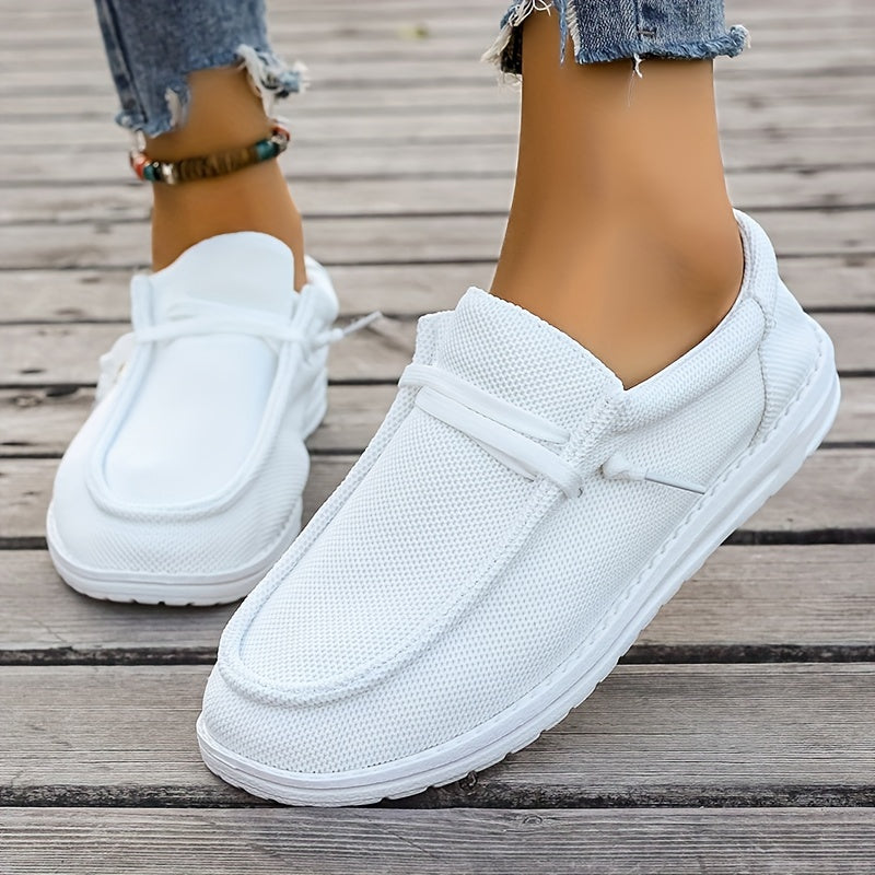 Letnie loafersy damskie - lekkie wsuwane buty casualowe z miękką podeszwą
