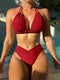 Alina - Uwodzicielski zestaw bikini z dekoltem w szpic
