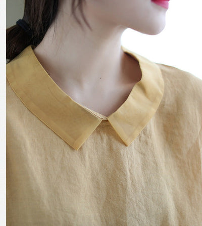 Lniana bluzka w stylu vintage Shania