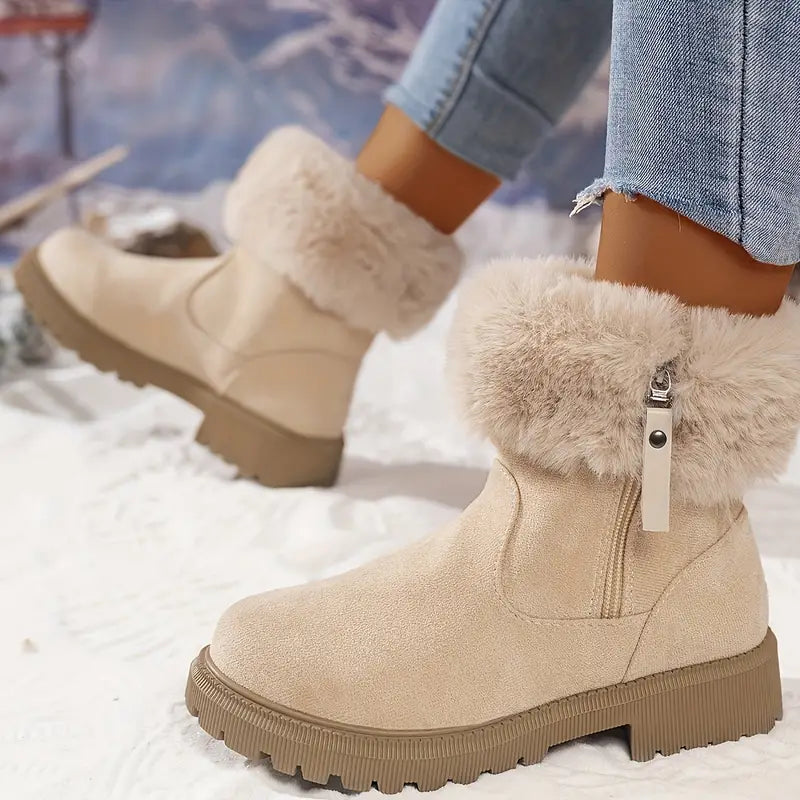 Ethan's ArcticStride - Casualowe, pogrubione buty zimowe z wysoką cholewką