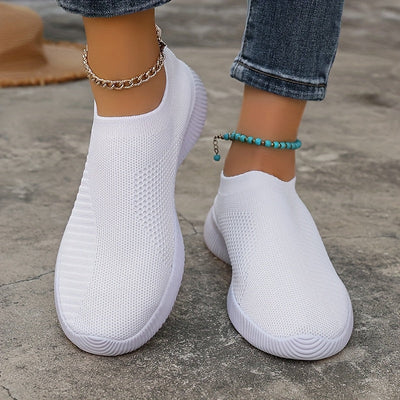 Letnie loafersy damskie - lekkie wsuwane buty casualowe z wygodną podeszwą