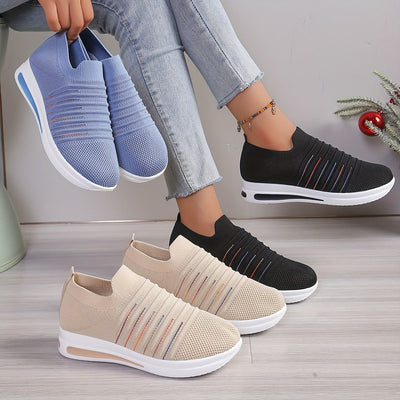 Letnie loafersy damskie - oddychające, lekkie buty wsuwane z odkrytymi palcami