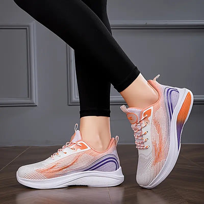 Oddychające buty na platformie z dzianiny