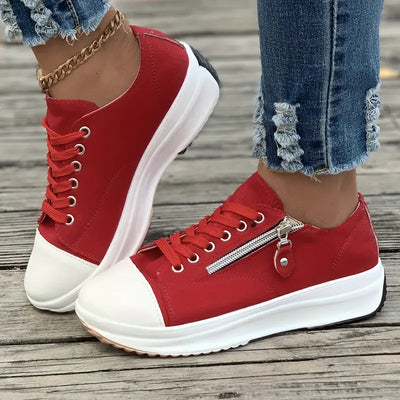 Buty sportowe zapinane na zamek i sznurowane