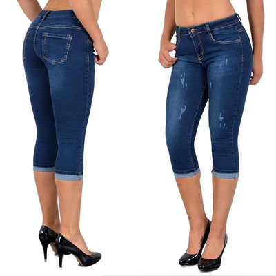 Jeansowe legginsy Emilie w dużych rozmiarach