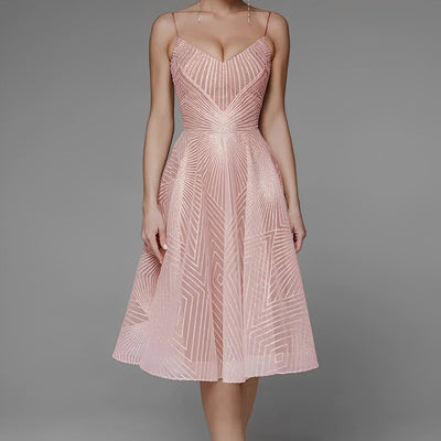 Symmetry Line Elegancka sukienka wieczorowa