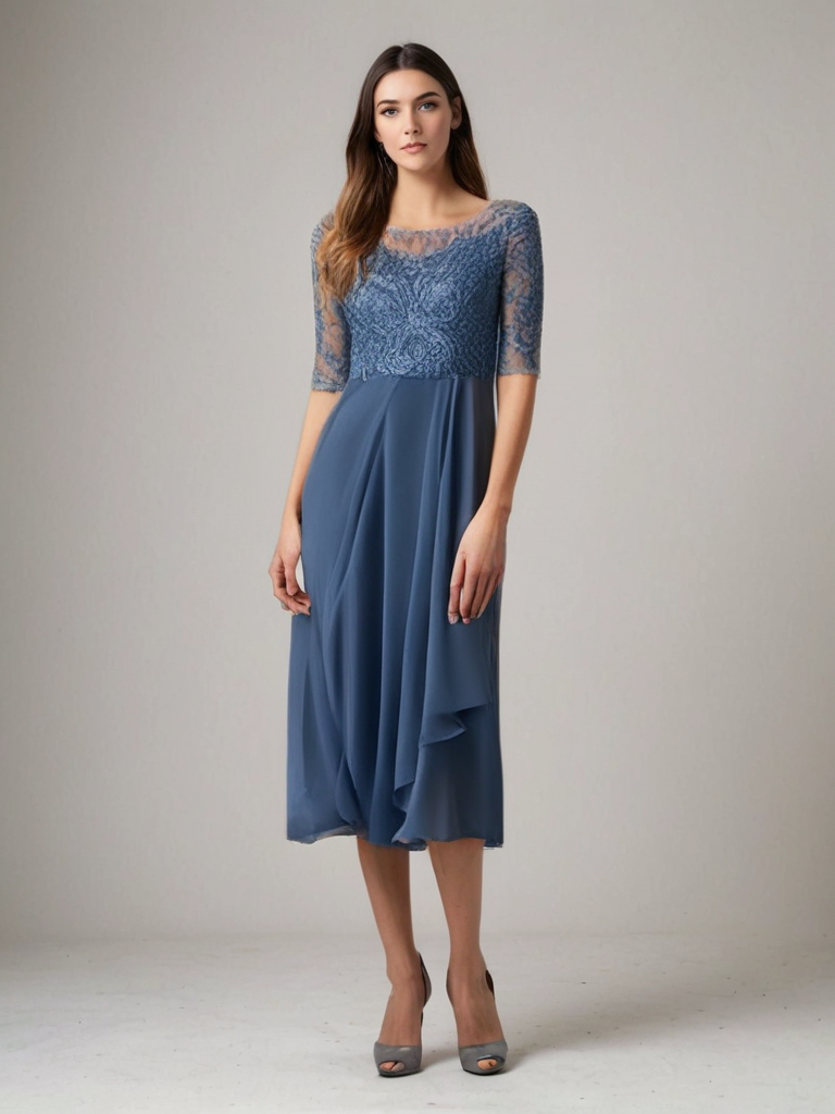 Jara | Sukienka Koronkowa Midi - Elegancja i Komfort