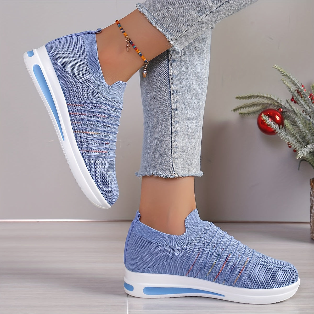 Letnie loafersy damskie - oddychające, lekkie buty wsuwane z odkrytymi palcami