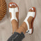 Letnie sandały damskie, lekkie buty plażowe typu peep-toe
