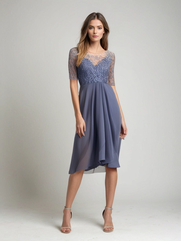Jara | Sukienka Koronkowa Midi - Elegancja i Komfort