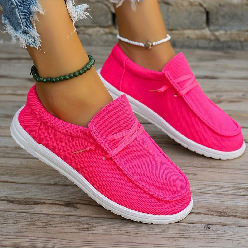 Letnie loafersy damskie - lekkie wsuwane buty casualowe z miękką podeszwą
