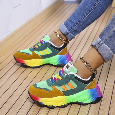 Azura - SwiftStep Wygodne tęczowe buty sportowe