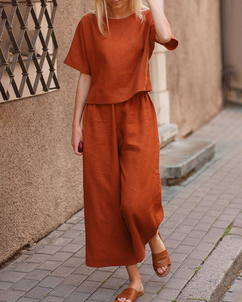 Alicja - Komplet damski lounge loose-fit - Casualowy komfort w nowoczesnym stylu