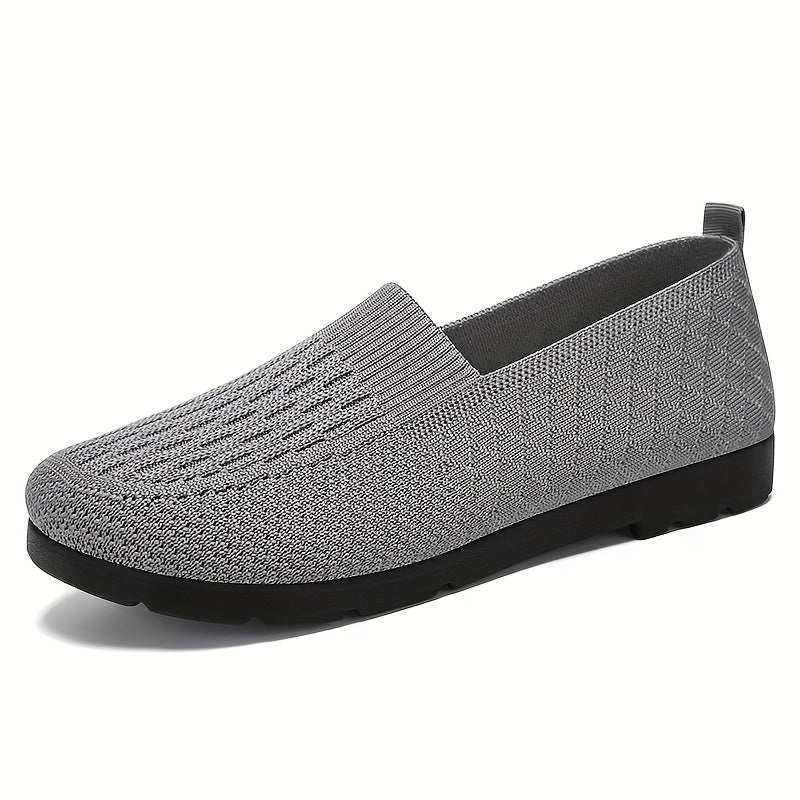 Lekkie wsuwane buty damskie - Oddychająca cholewka z dzianiny