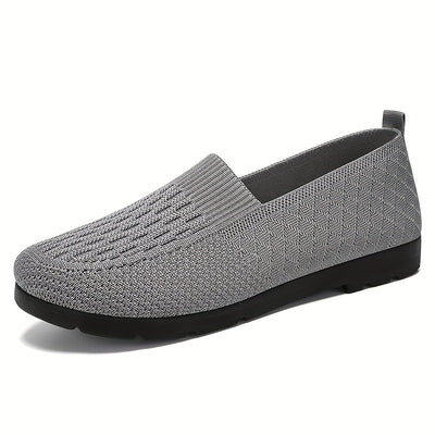 Lekkie wsuwane buty damskie - Oddychająca cholewka z dzianiny