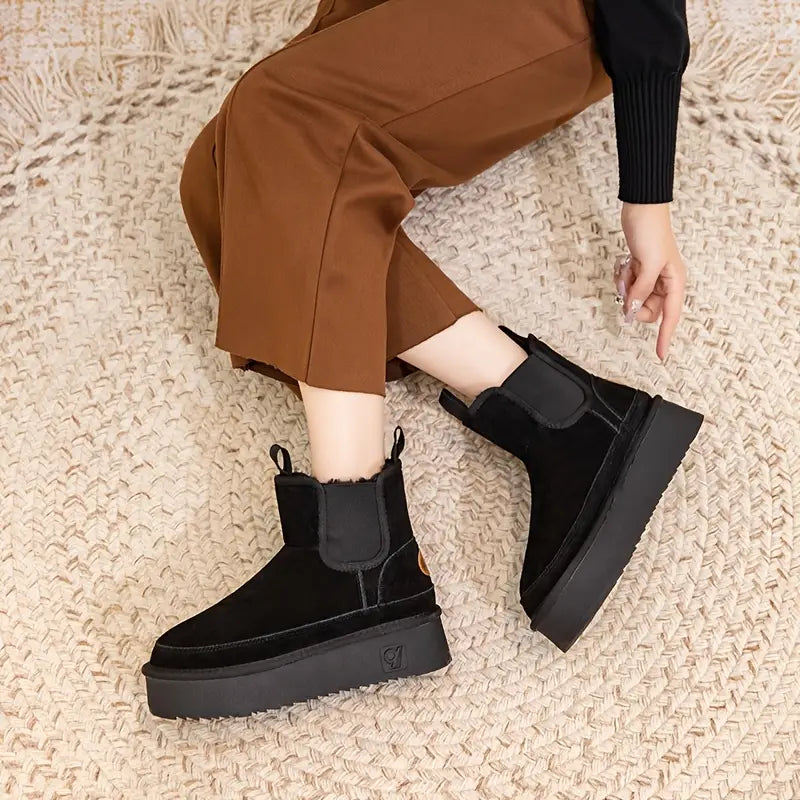 Buty zimowe - ciepłe, antypoślizgowe, mrozoodporne buty outdoorowe z polarową podszewką