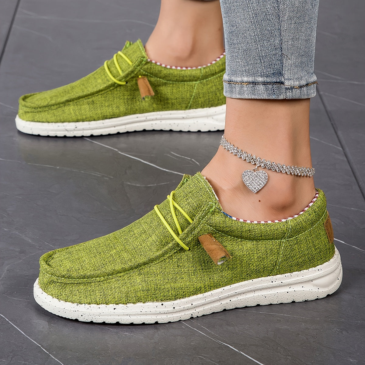 Letnie loafersy damskie - Lekkie buty wsuwane z miękką podeszwą