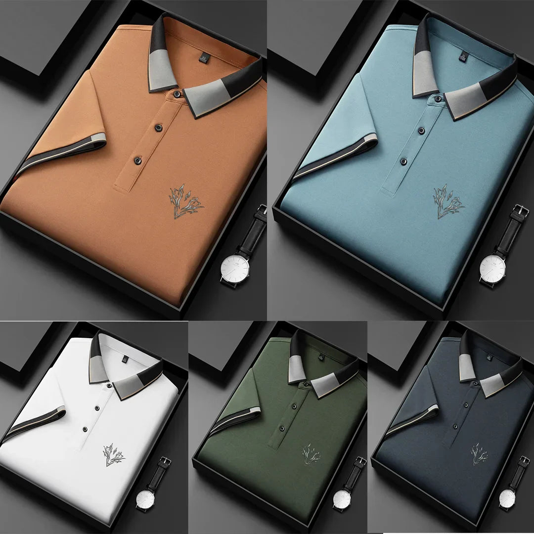 Bawełniana haftowana koszulka polo Premium Fabio™ - niezrównana elegancja i wygoda