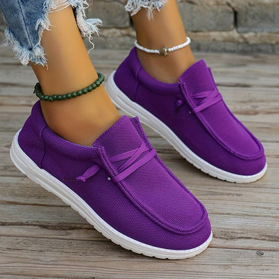 Letnie loafersy damskie - lekkie wsuwane buty casualowe z miękką podeszwą