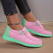 Letnie loafersy damskie - modne buty wsuwane w kontrastowych kolorach