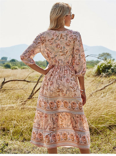 Donata - Luźna sukienka boho