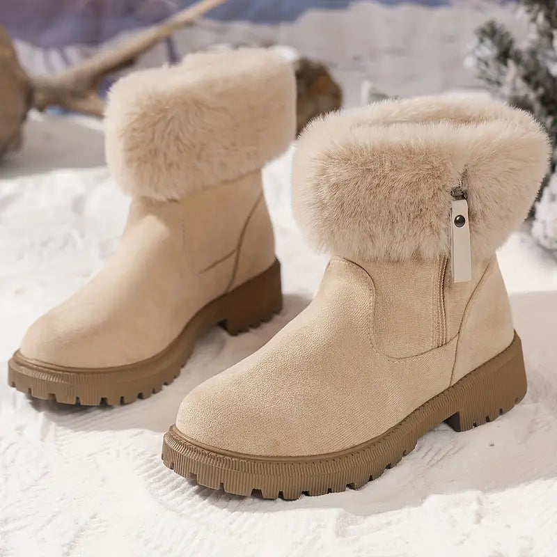 Ethan's ArcticStride - Casualowe, pogrubione buty zimowe z wysoką cholewką