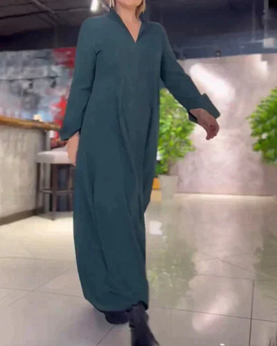 Rozciągliwa długa sukienka Nadia™ - wygoda i wyjątkowy styl