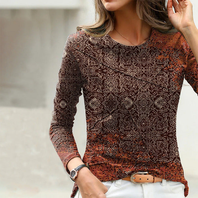 T-shirt z nadrukiem w stylu vintage