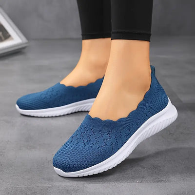 Oddychające, latające, tkane płaskie buty