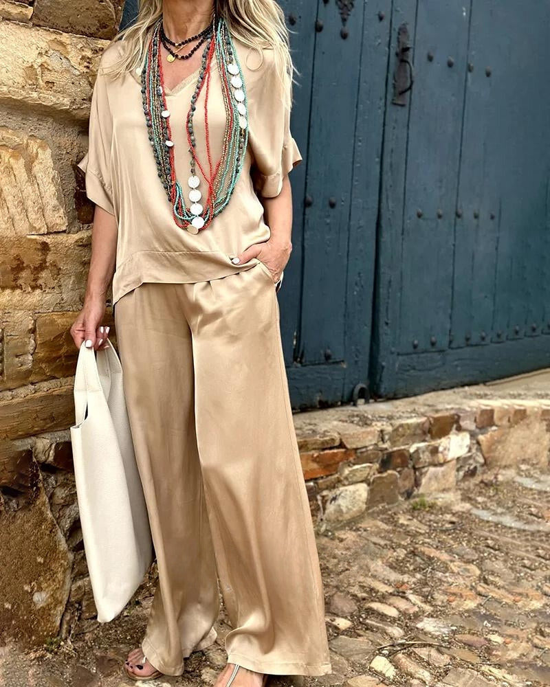 Komplet bluzki i spodni Hazel Elysian Elegance
