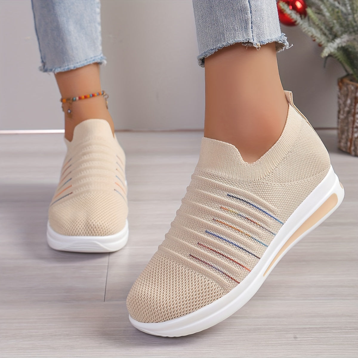 Letnie loafersy damskie - oddychające, lekkie buty wsuwane z odkrytymi palcami